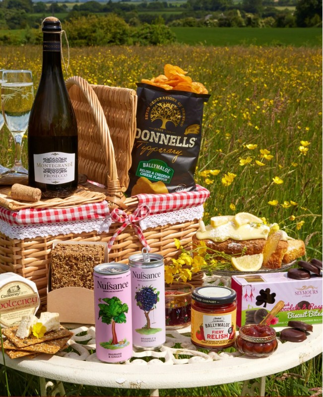 Summer Meadow Dreams Complete Picnic Set Gift Basket